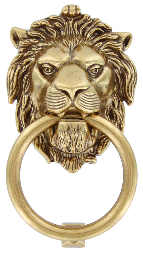 Battente ottone leone 26027 109x190 mm oro val