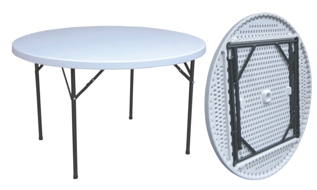 Tavolo in acciao e hdpe pieghevole d 122 cm