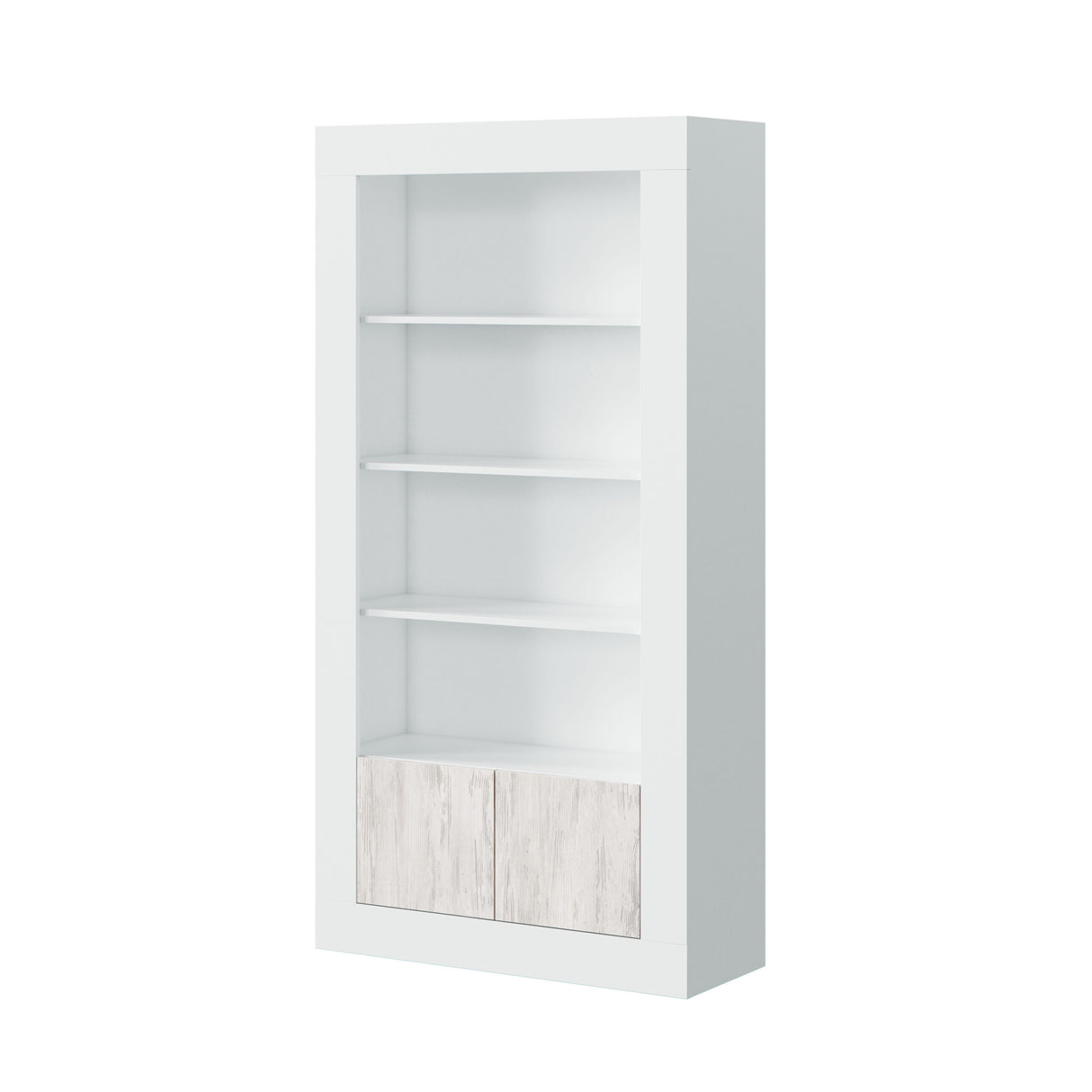 Kit libreria 4 ripiani + 2 ante baltik 94x35x181 cm