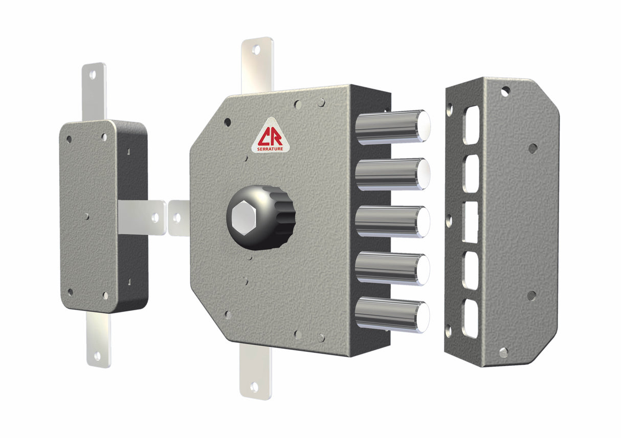C.r. 3300 serratura sicurezza c/pomolo dx s/aste