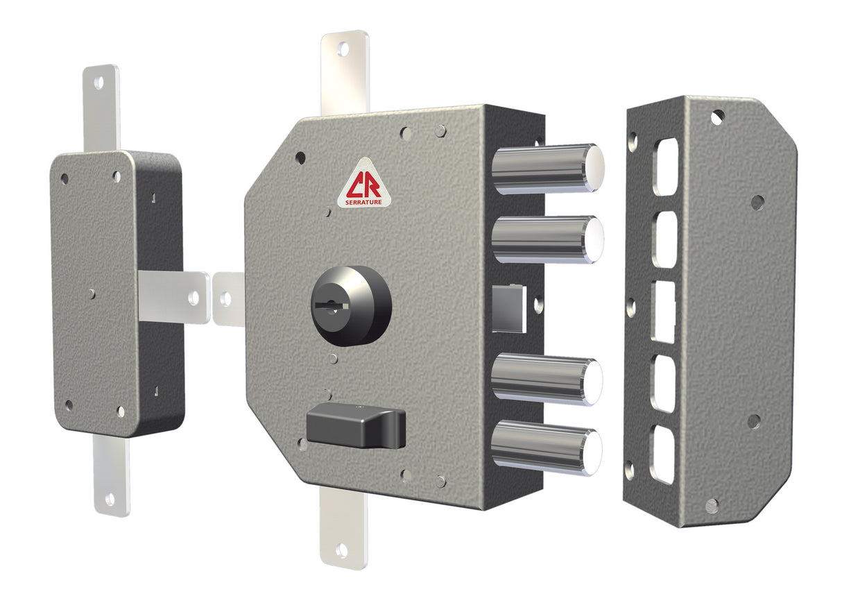 C.r. 3350 serratura sicurezza c/chiave dx s/aste