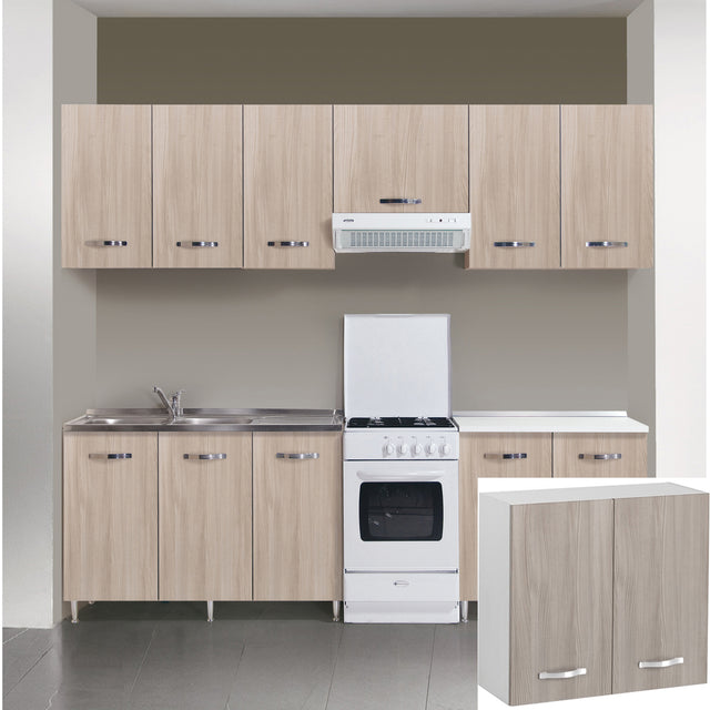 Kit cucina pensile 2 ante 80x32xh72 cm olmo