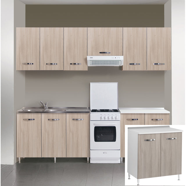 Kit cucina base 2 ante 80x50xh85 cm olmo