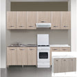 Kit cucina base 3 ante 120x50xh85 cm senza lavello olmo