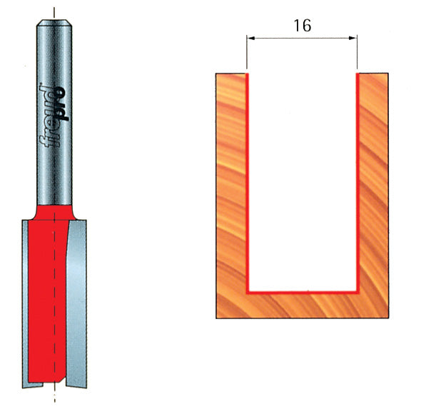 Fresa widia taglienti diritti 04-14906 d 16x19,0x51,0 mm