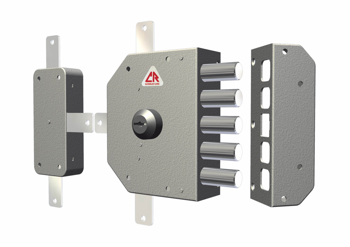 C.r. 3300 serratura sicurezza c/chiave sx s/aste