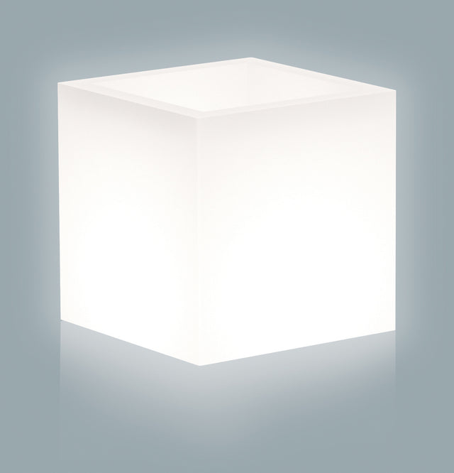 Vaso home light cube 40x40xh41 cm bianco