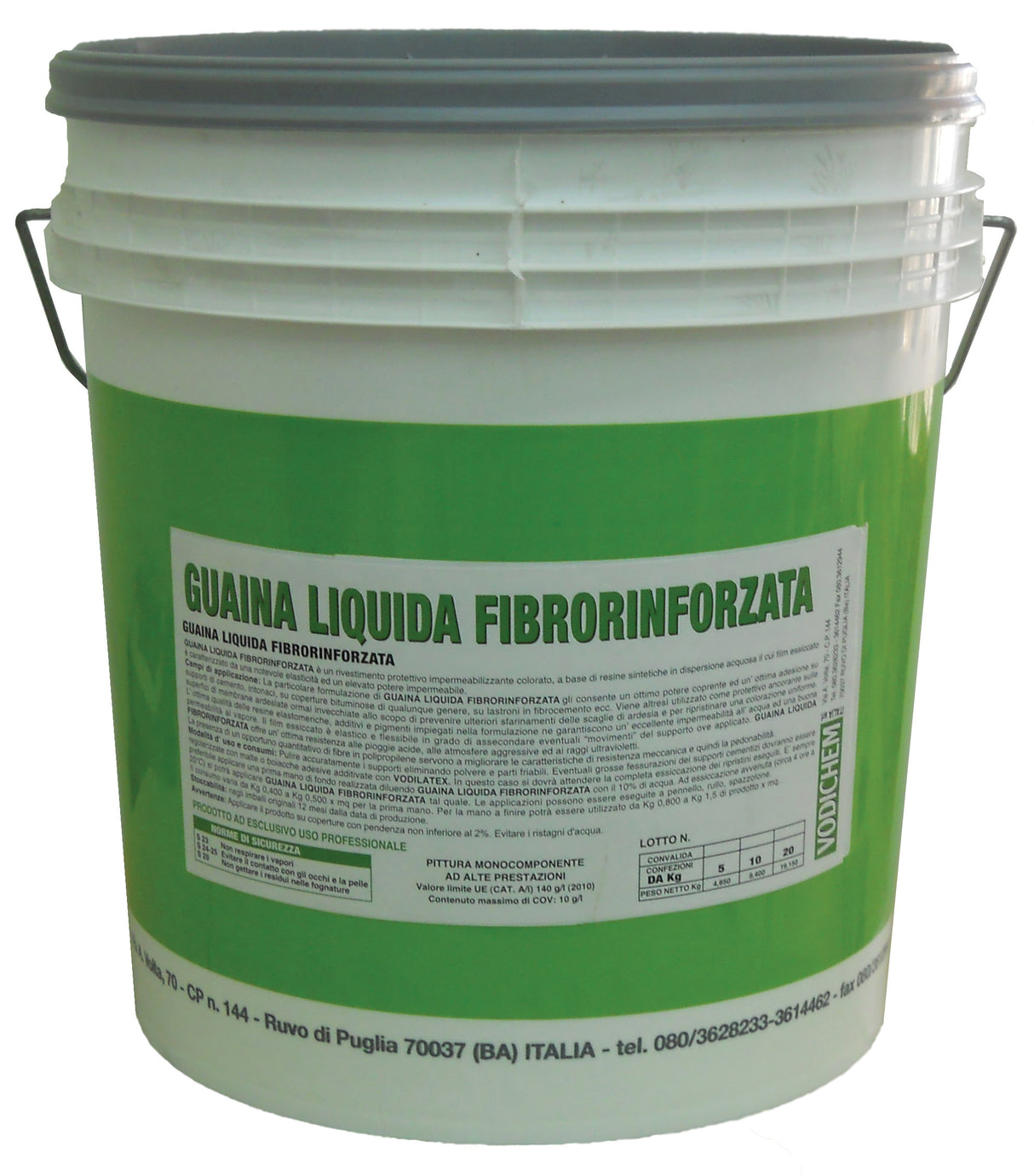 Guaina liquida fibrorinforzata grigia 5 kg
