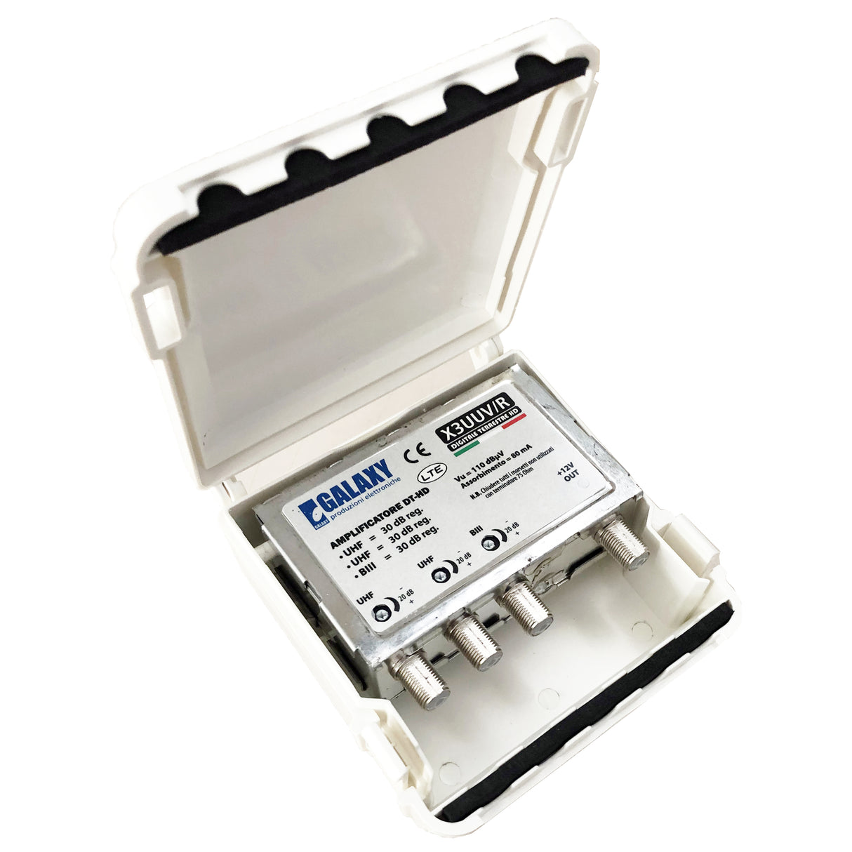 Amplificatore dt 5g 2 ing. uhf - 30db