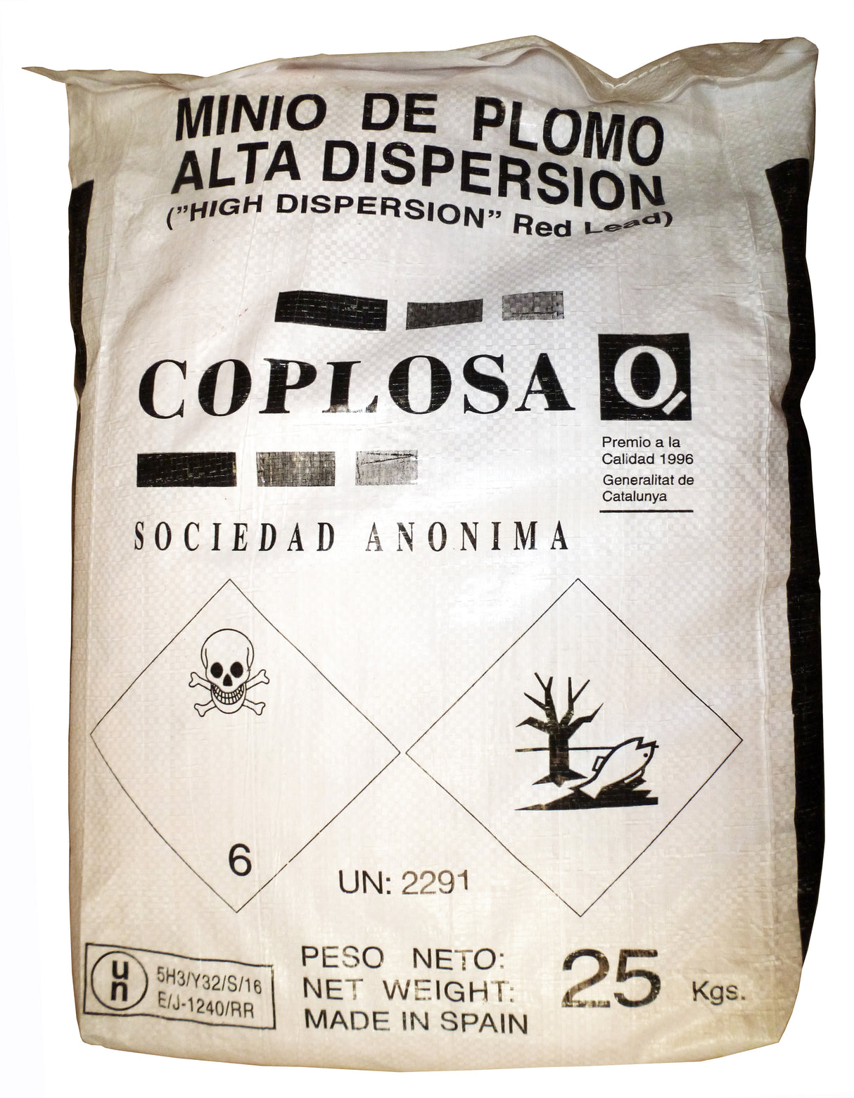 Minio di piombo da 25 kg