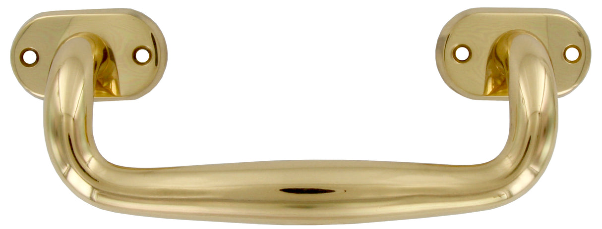 Maniglione ottone 610 zancato 240 mm luc vern