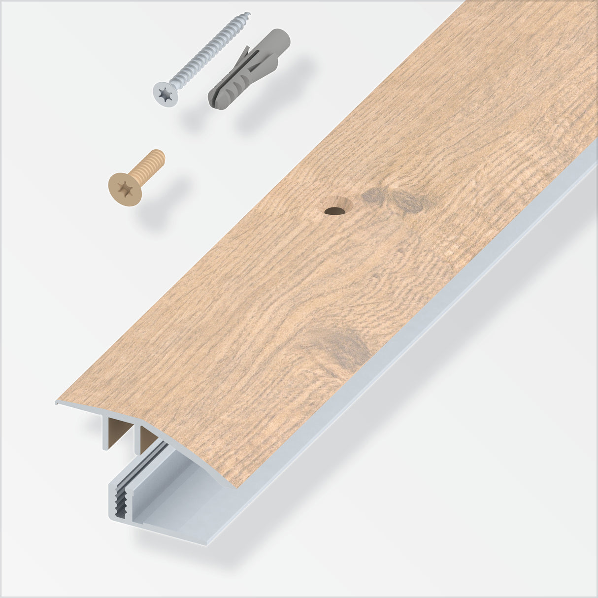 Terminale a scivolo per parquet rovere beige 100 cm