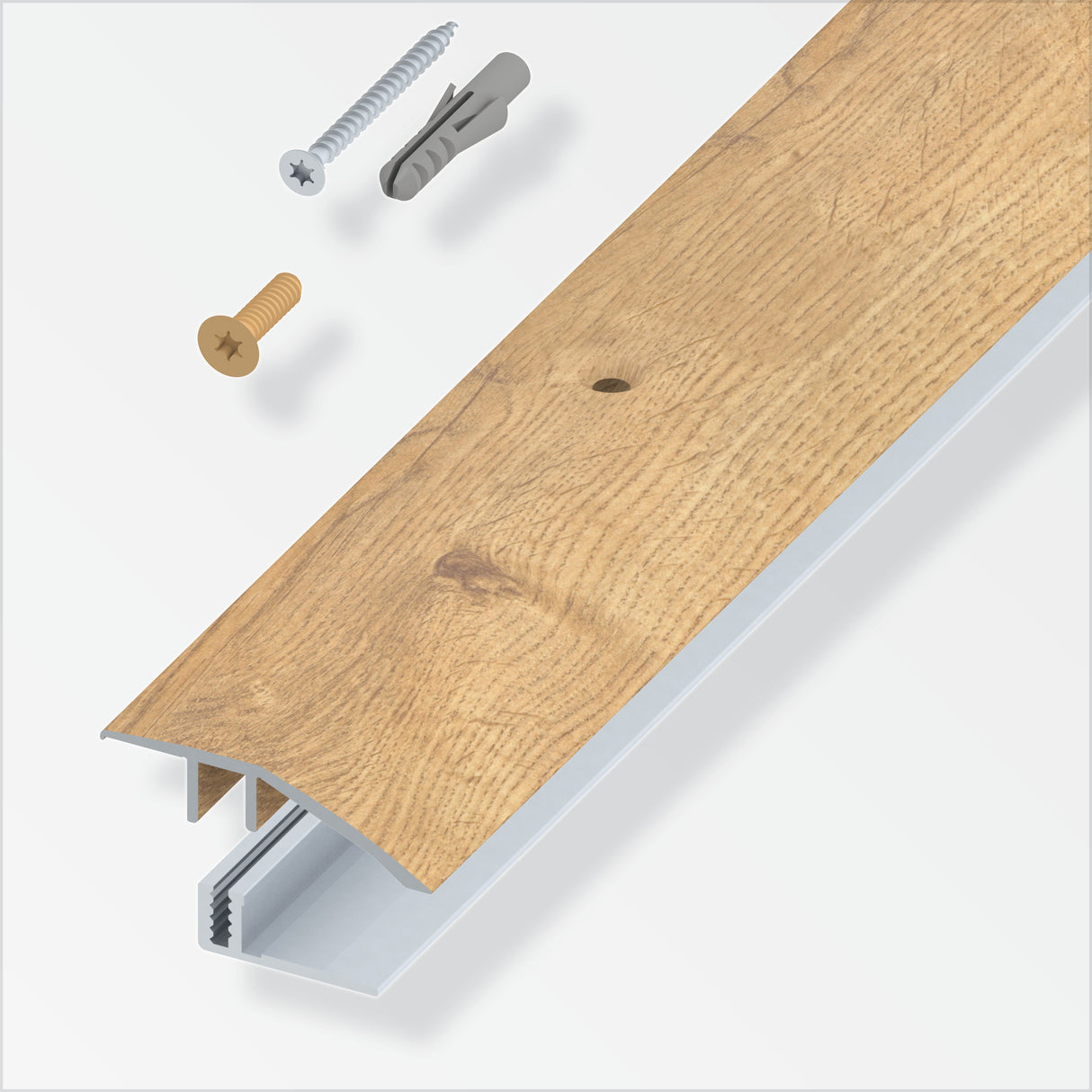 Terminale a scivolo per parquet rovere nat. 100 cm