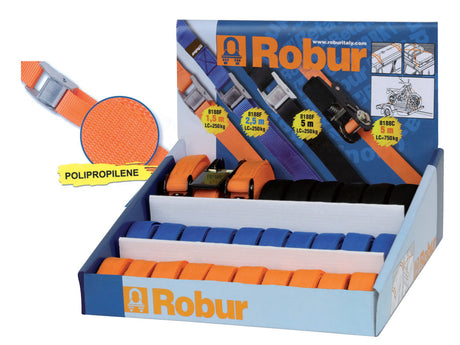 Robur espositore 29 pz nastro allacciabagagli