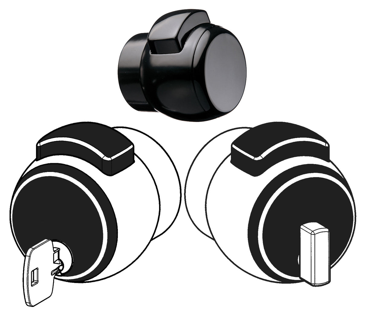 Meroni pomolo premiapri 13ne nero