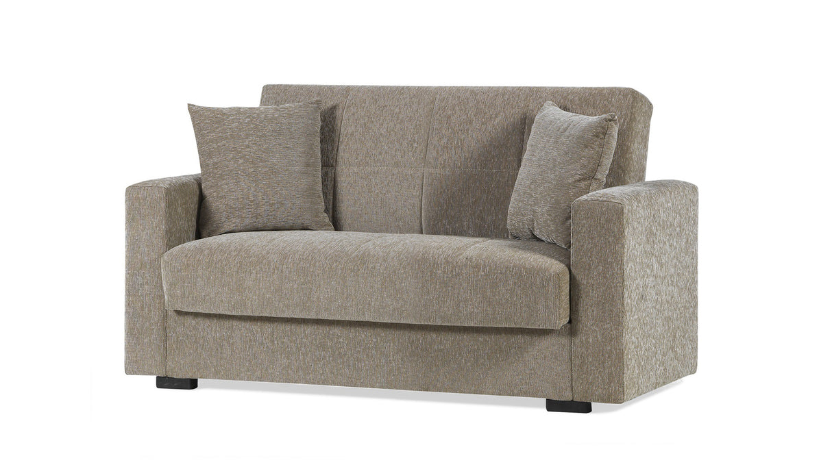 Divano 2 posti con cassettone nora young beige 110