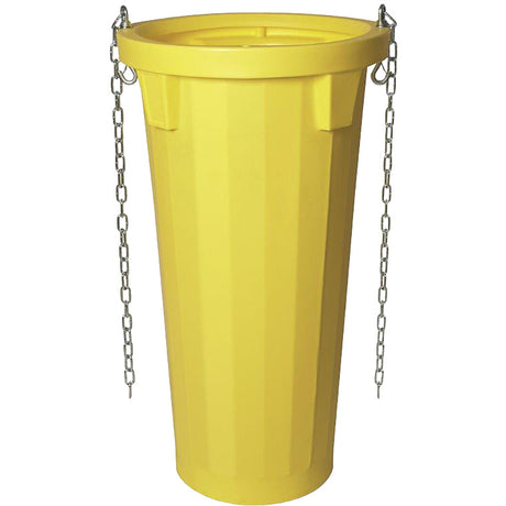 Scarica detriti giallo con catene