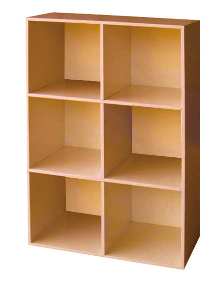 Libreria cubo 6 61xh91 cm ciliegio