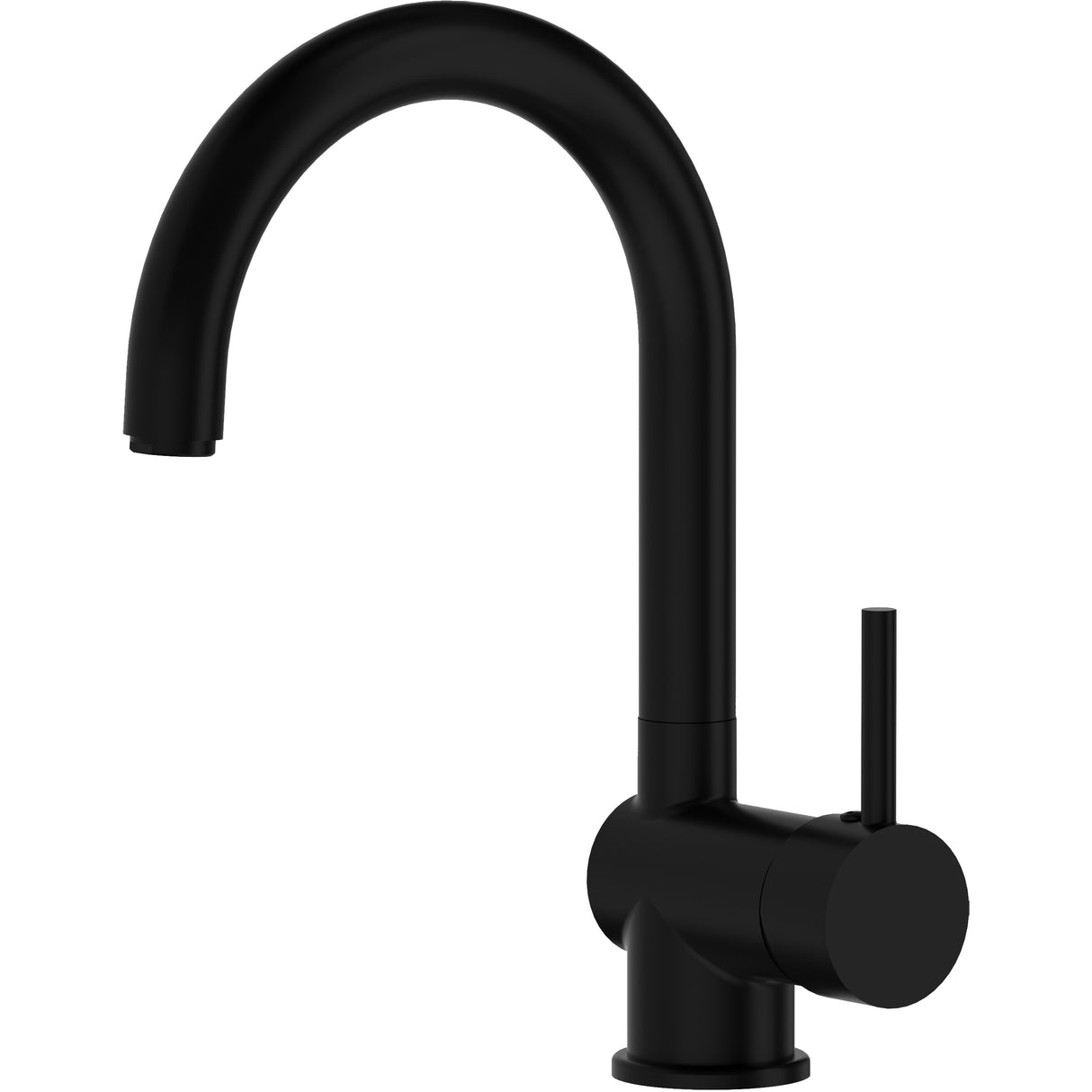 Serie gemini miscelatore lavello canna alta nero opaco