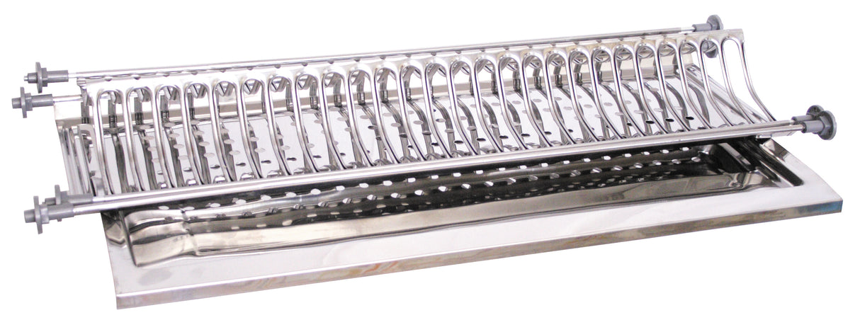 Mensola colapiatti acciaio inox c/vasch 76 cm