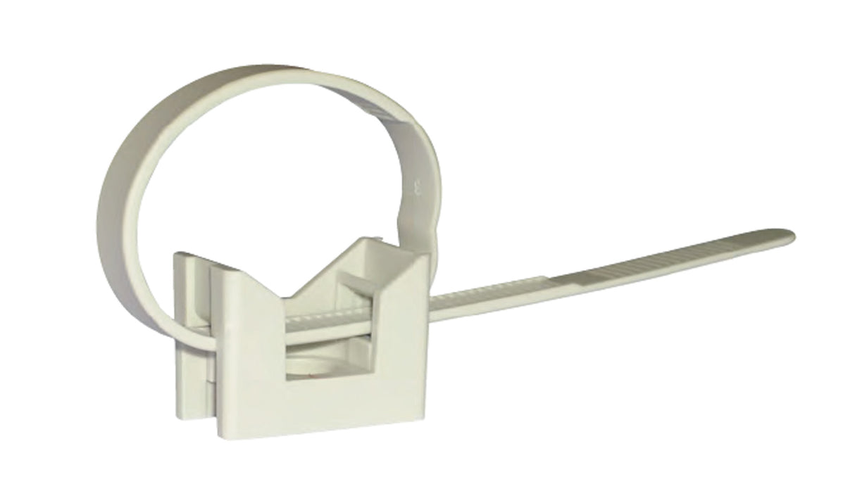 Fascetta nylon c/base per tubi d 40-63 mm 100 pz
