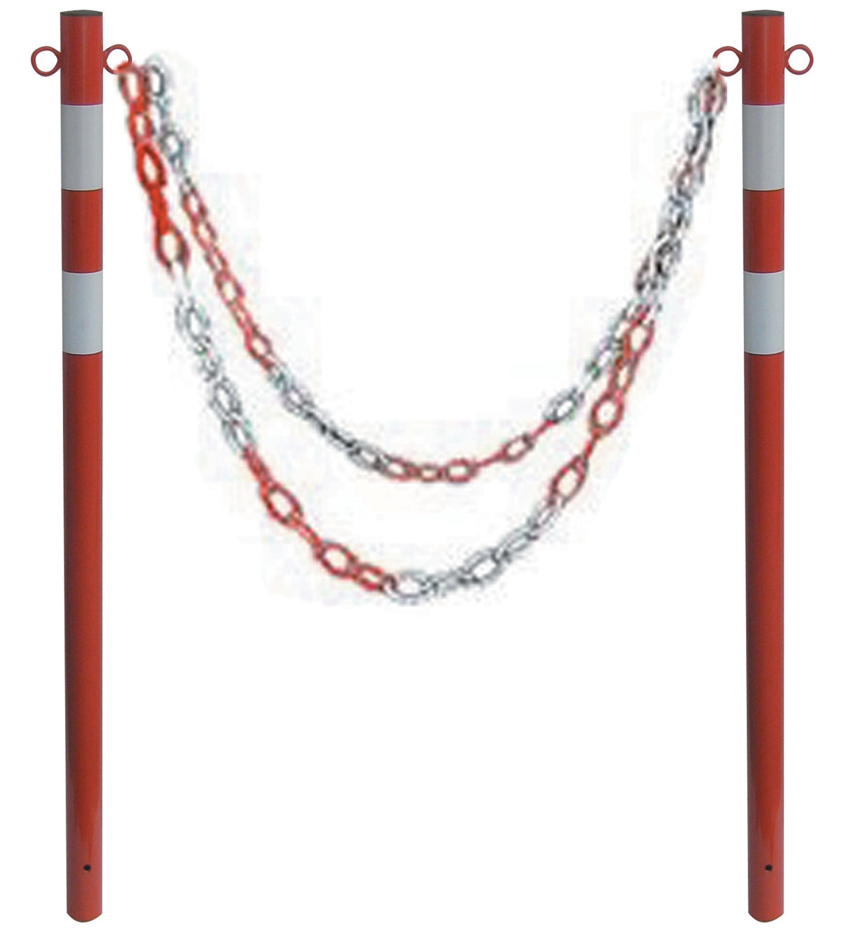 Paletto segnaletico bicolor interr d 50mmxh120 cm