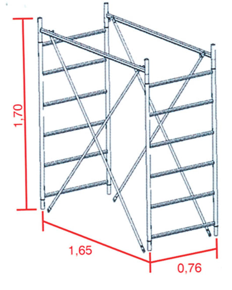Alzata torre grim 170 cm