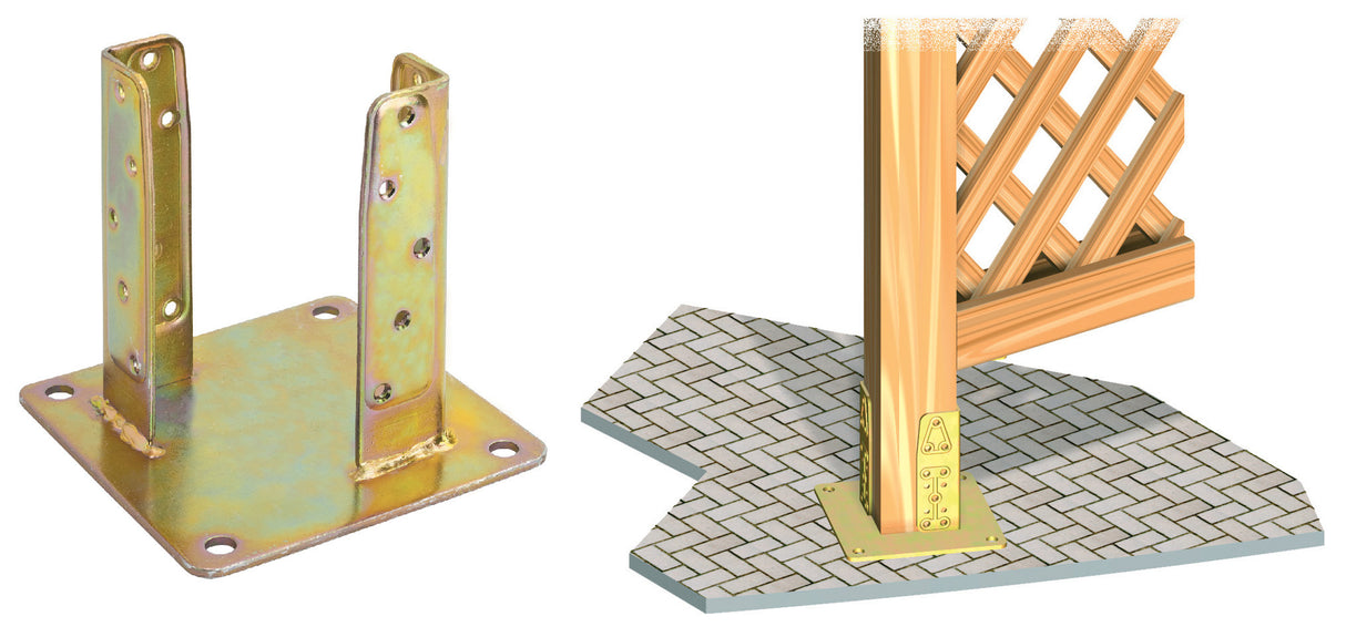 Piastra 800 supporto pilastro acc trop 160x160 mm