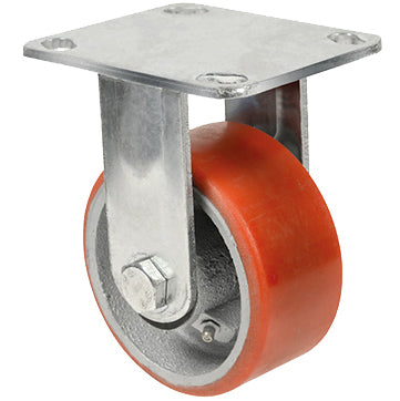 Ruota poliuretano d 150x50 piastra fissa export