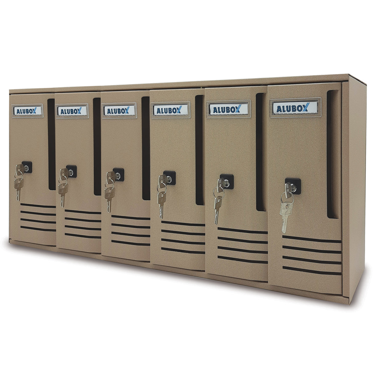 Cassetta postale alubox cubo c6 62x17,5x30 sabbia