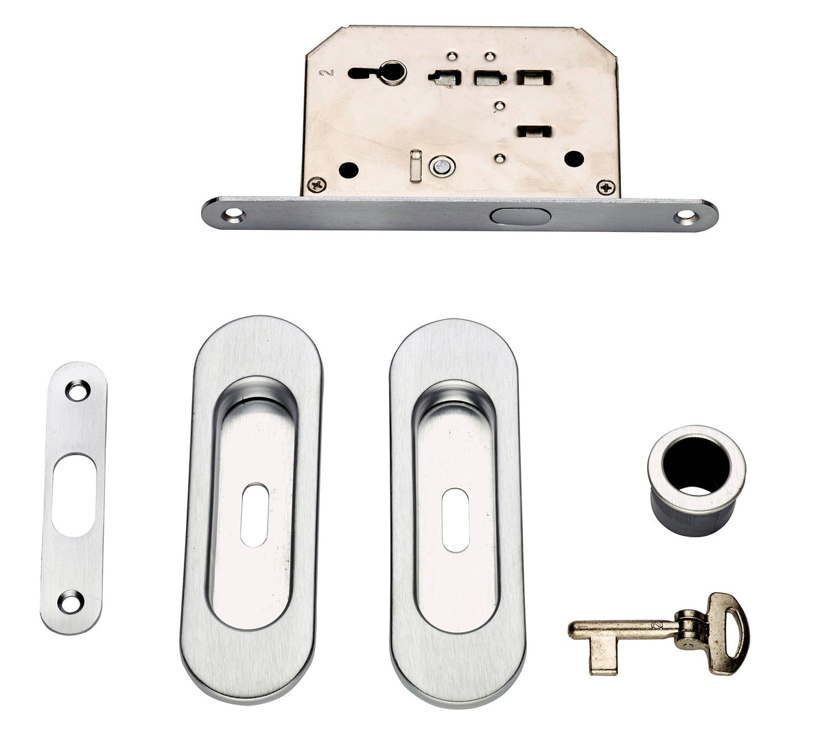 Kit porta scorr nicchia ovale e chiave cro sat