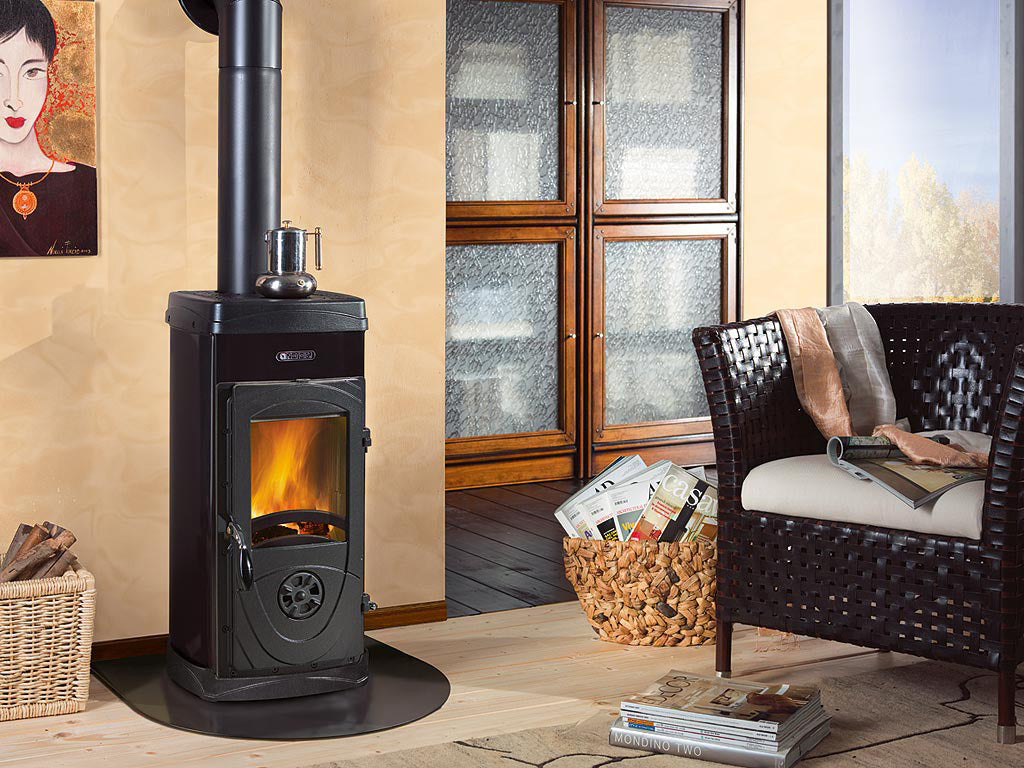 Stufa a legna super junior nero