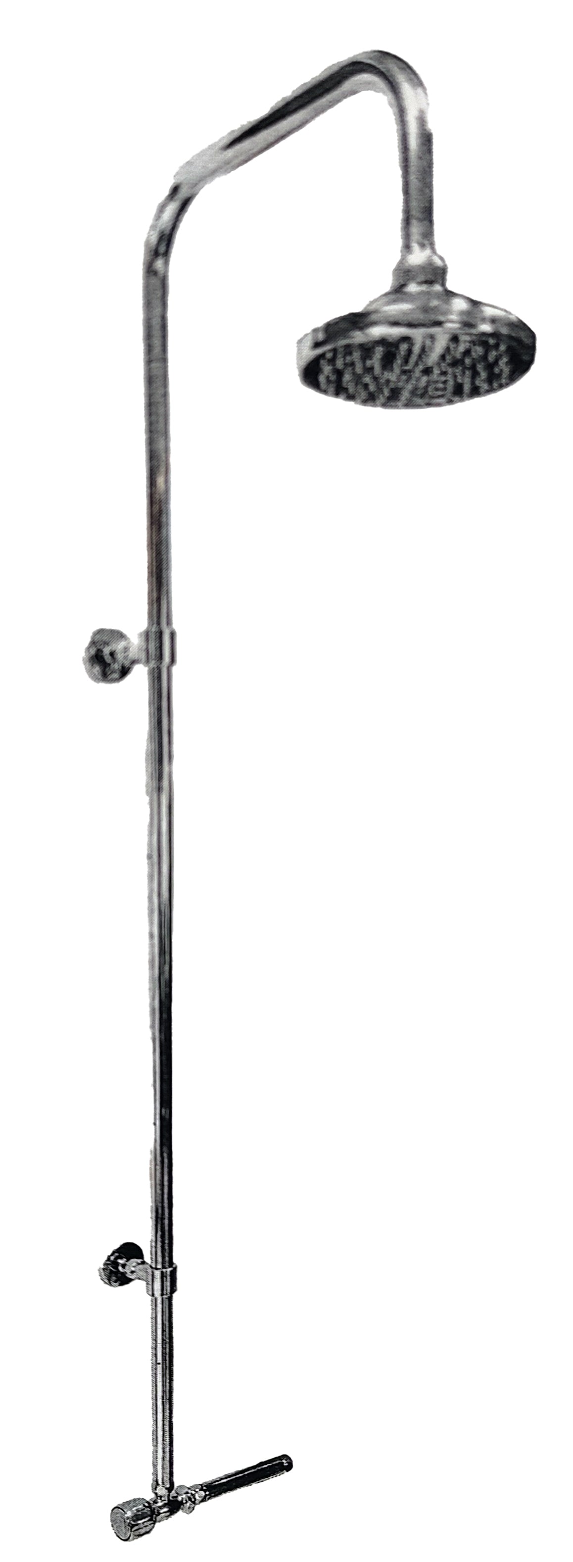 Soffione doccia con tubo e rubinetto caraibi