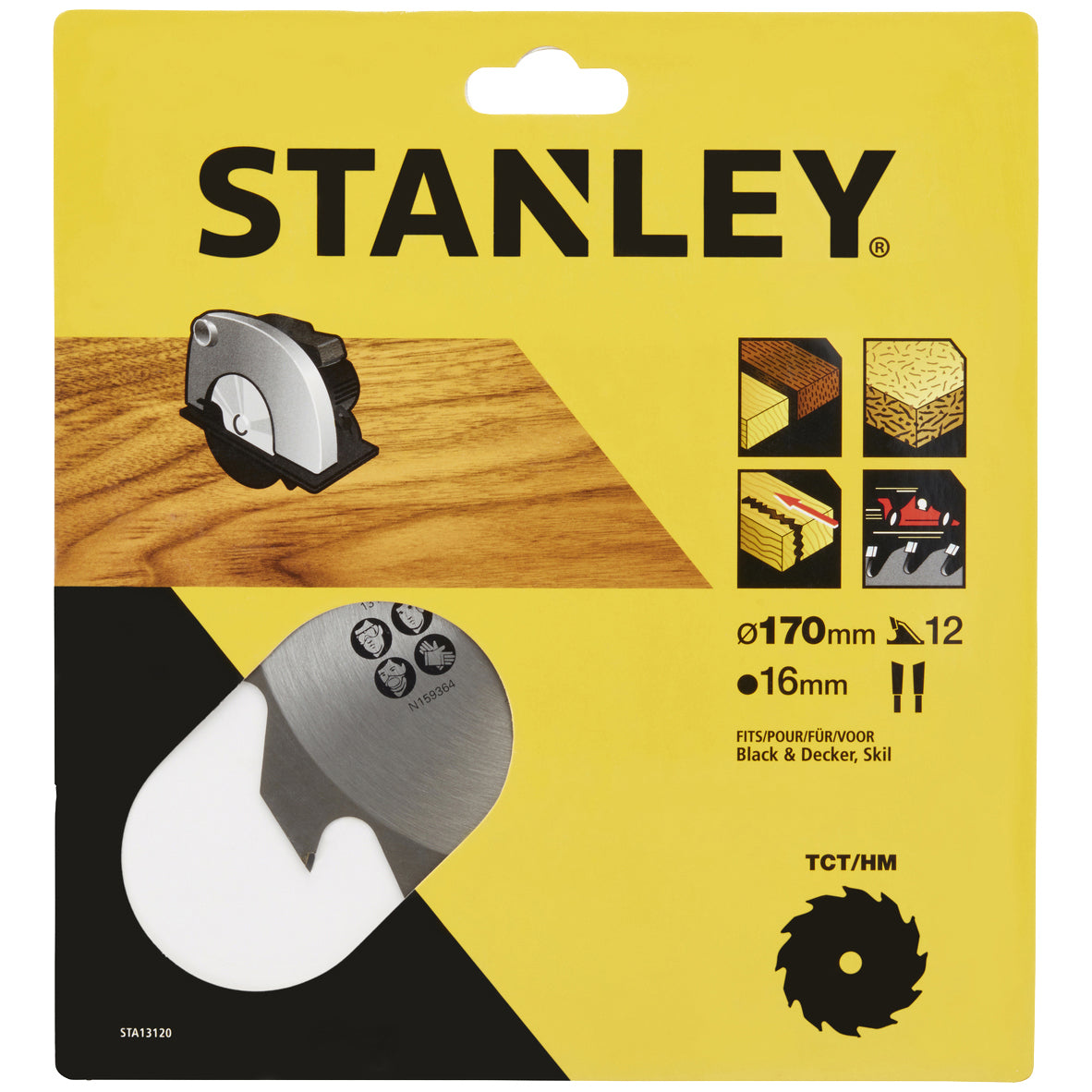 Piranha stanley sta13120 (x13120) lama circolare tct mm.170