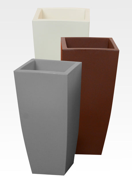 Vaso home quadro 40x40xh90 cm pietra