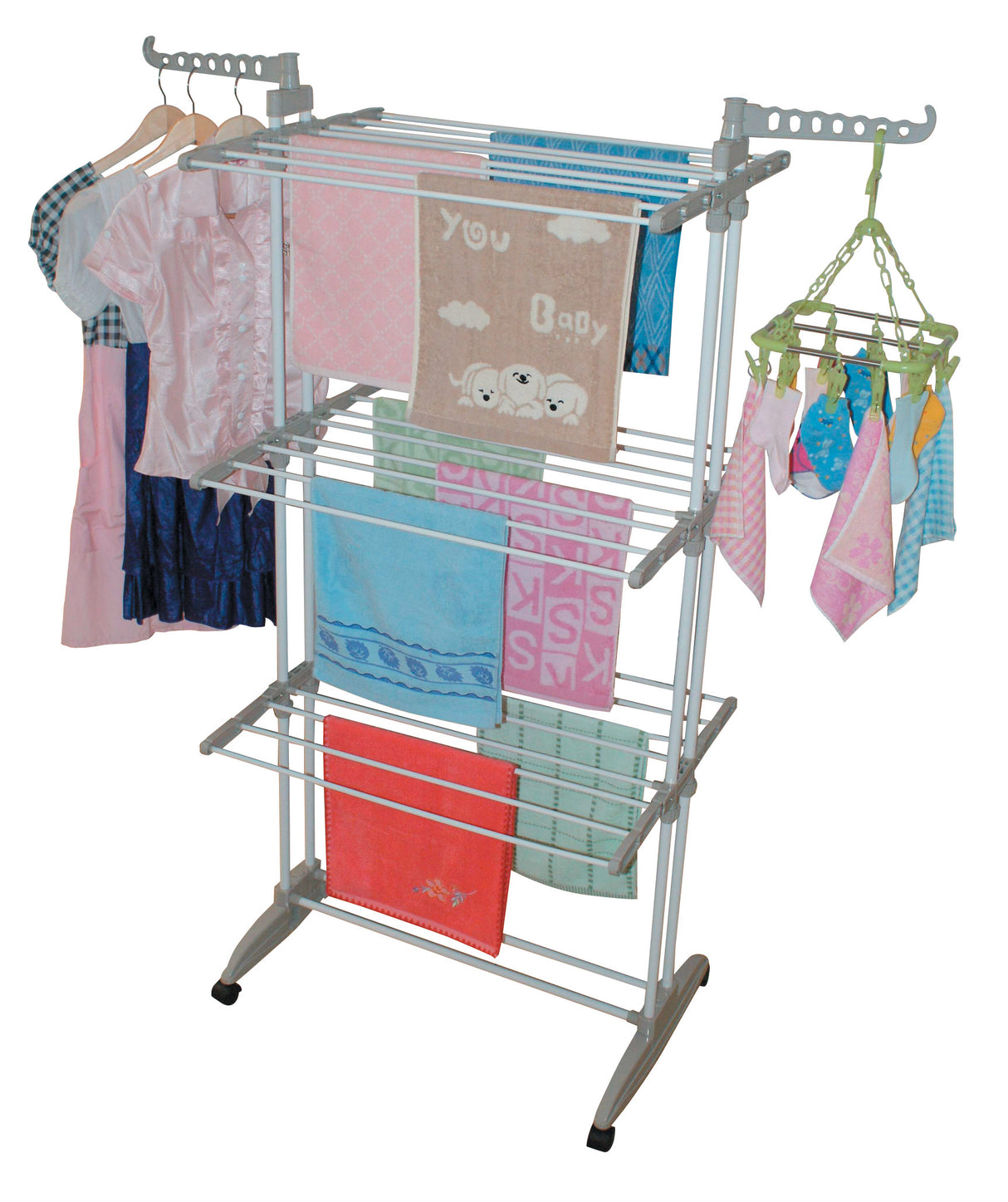 Stendibiancheria verticale salvaspazio acc. abs