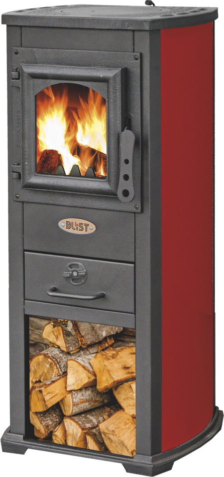Stufa a legna ekonomik lux bordeaux