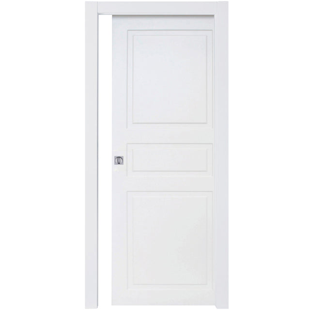 Porta bugna scorrevole 210x70 cm laccato bianco