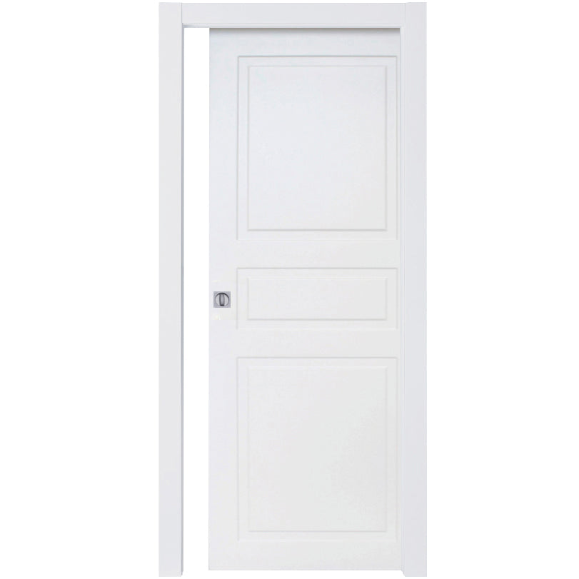 Porta bugna scorrevole 210x80 cm laccato bianco