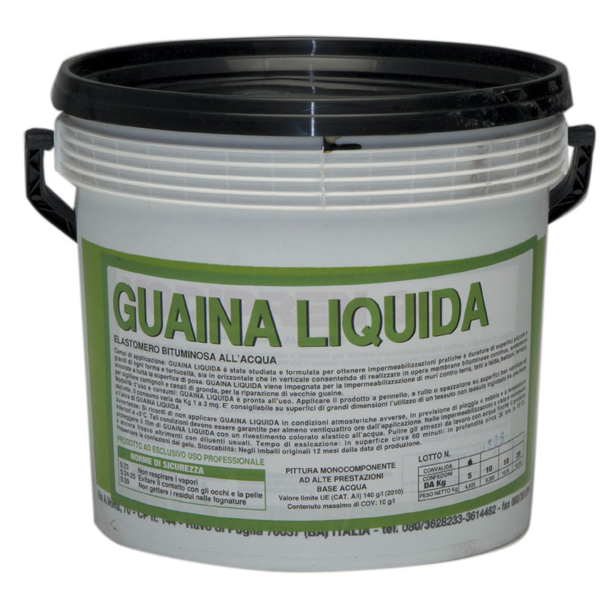 Guaina liquida bituminosa nera 5 kg
