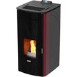 Stufa pellet 17 kw king 17dd idro bordeaux