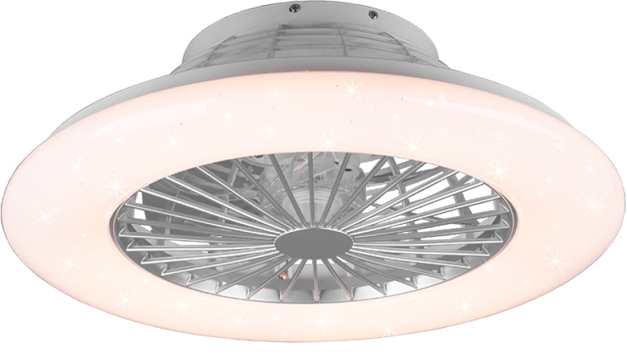Plafoniera con ventilatore rgb stralsund 50 cm