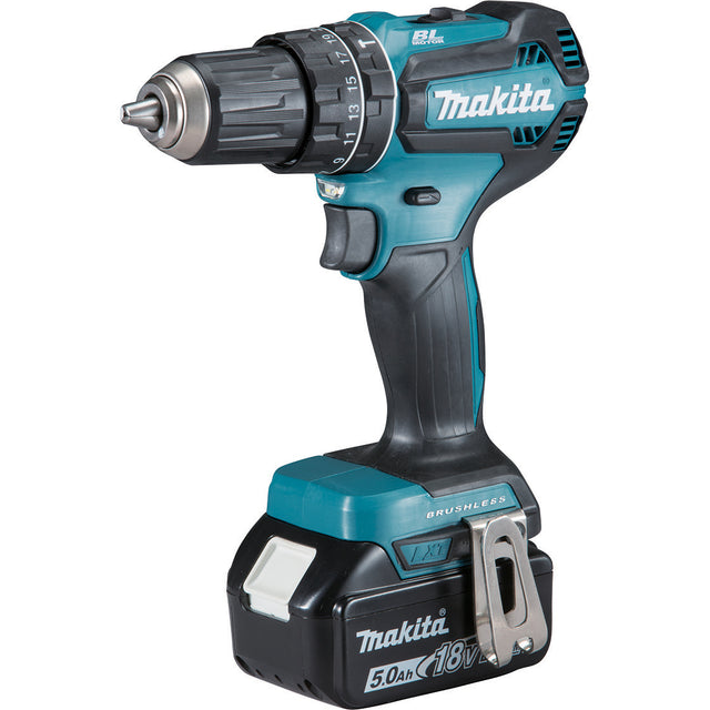 Makita trapano brushless 2 b 18vp-li5ah dhp485rtj
