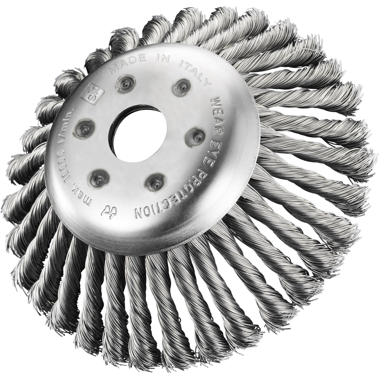 Spazzola per decespugliatore 170 mm fili acciaio