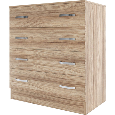 Kit cassettiera 4 cassetti 90x45x80 rovere barly k021