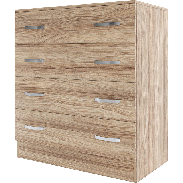 Kit cassettiera 4 cassetti 90x45x80 rovere barly k021