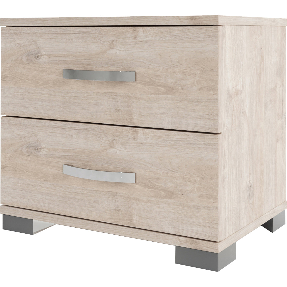 Kit comodino 2 cassetti 41x48x36 rovere vintage k360