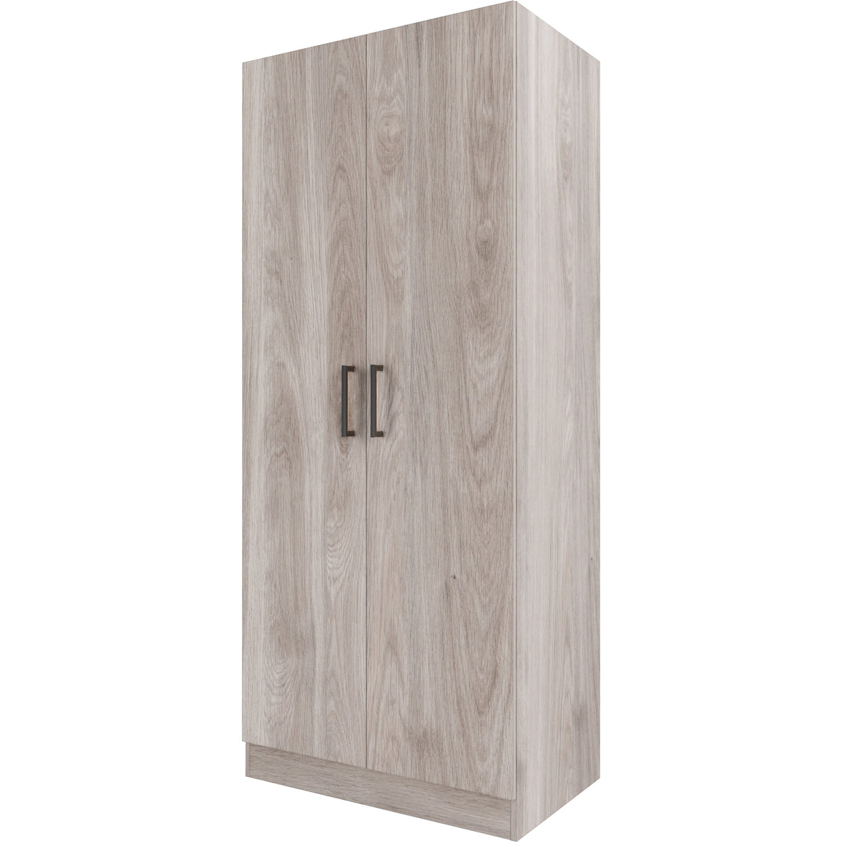 Kit armadio 2 ante 190x80x52 rovere grigio k357