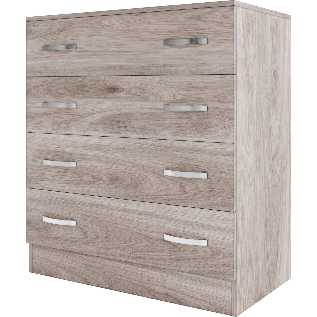 Kit cassettiera 4 cassetti 90x45x80 rovere grigio k357