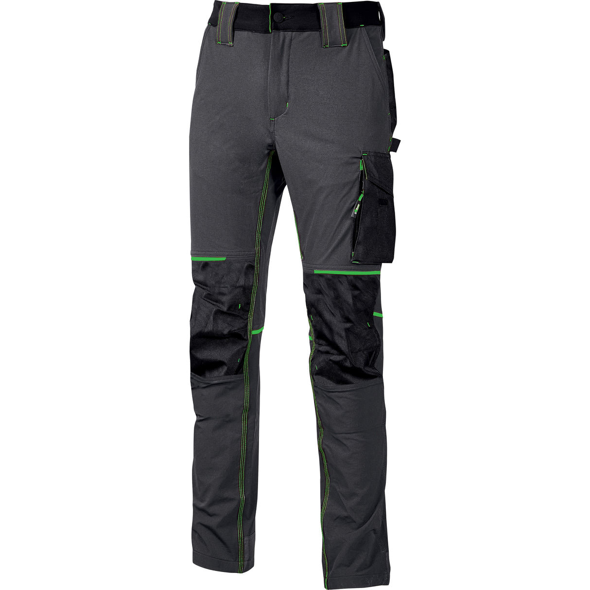 U-power pantalone atom slim fit grigio-verde tg.l